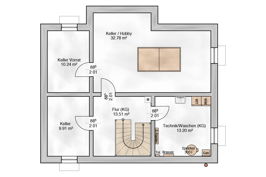 Grundriss 1 — Family Home