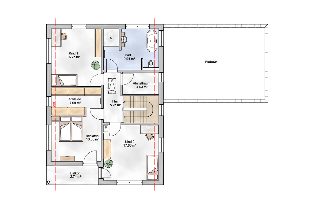 Grundriss 2 — Modern 2